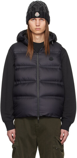 Moncler: Чёрный жилет 
