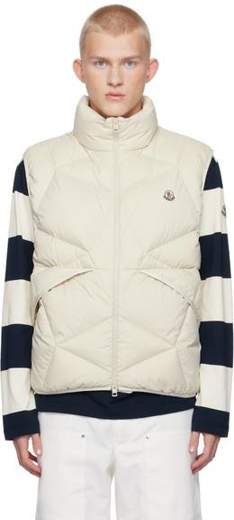 Moncler: Бежевый жилет 