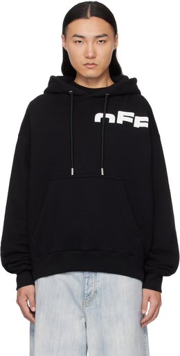 Off-White: Чёрная толстовка 