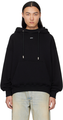 Off-White: Чёрная толстовка 