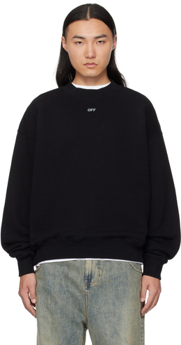 Off-White: Чёрная толстовка 