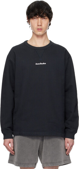 Acne Studios: Чёрная толстовка 