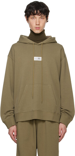 MM6 Maison Margiela: Зелёная толстовка 