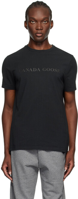 Canada Goose: Чёрная футболка 