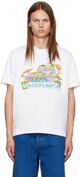 Casablanca: Белая футболка 