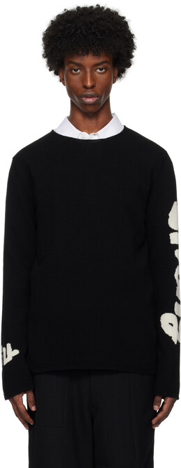 Comme Des Garcons Shirt: Чёрный свитер 