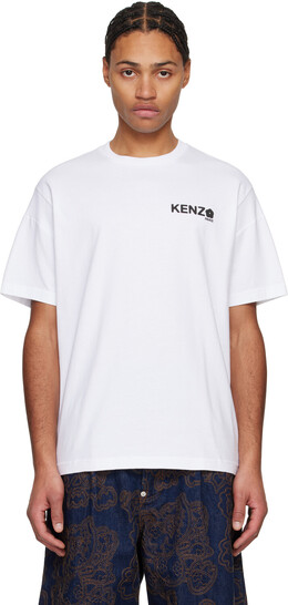 Kenzo: Футболка  Paris с цветочным принтом