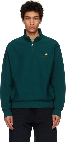Carhartt Work In Progress: Зелёный свитшот 