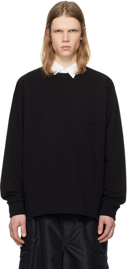Sacai: Футболка с длинным рукавом 