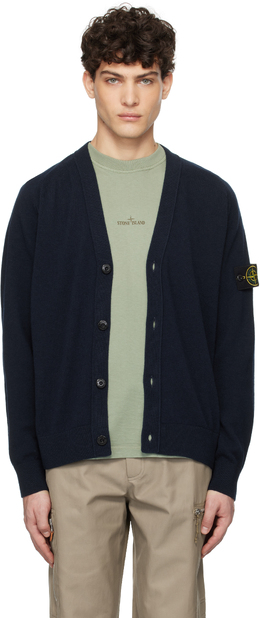 Stone Island: Кардиган из шерсти 