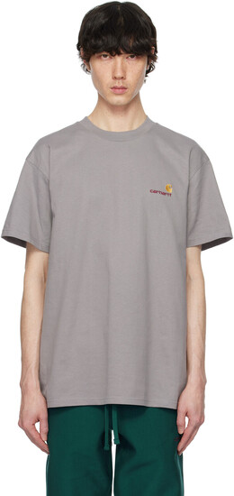 Carhartt Work In Progress: Серая футболка 