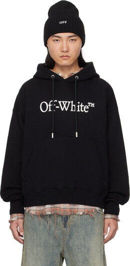 Off-White: Чёрная толстовка 