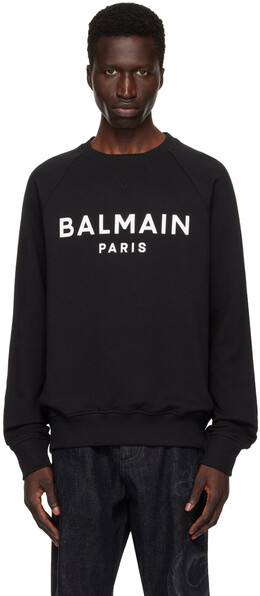 Balmain: Чёрная толстовка 