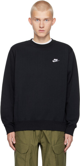 Nike: Чёрная футболка  Club