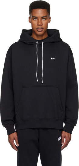 Nike: Чёрная толстовка 