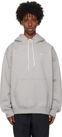 Nike: Серая толстовка  Solo Swoosh