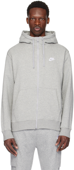 Nike: Серая толстовка 
