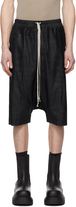Rick Owens: Кожаные шорты  Rick