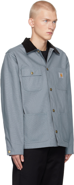 Carhartt Work In Progress: Серое пальто 
