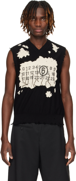 MM6 Maison Margiela: Чёрный жилет 