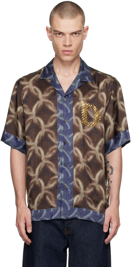 Dries Van Noten: Коричневая рубашка 