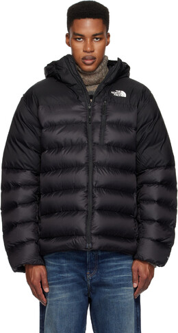 The North Face: Чёрный пуховик 