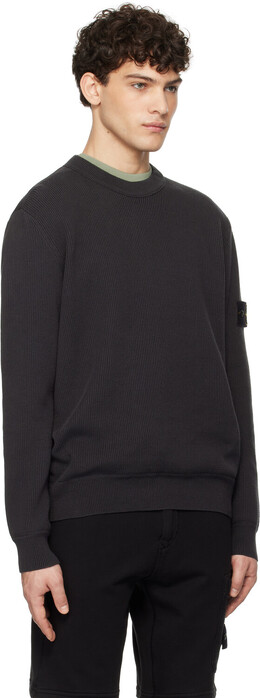 Stone Island: Серый свитер 