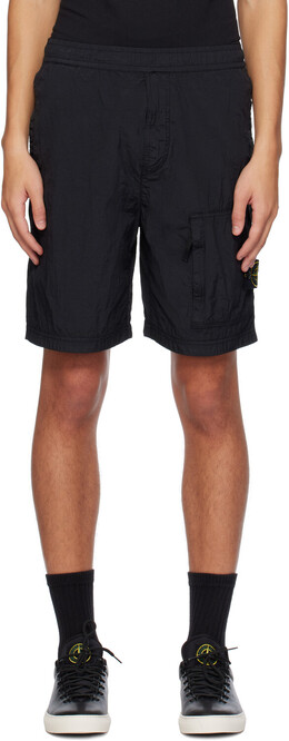 Stone Island: Чёрные шорты 