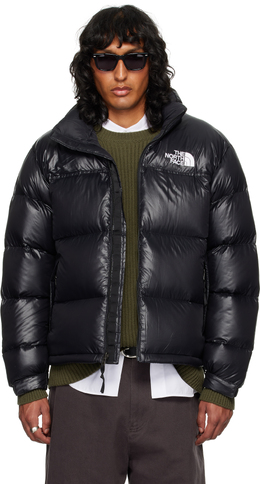 The North Face: Чёрная куртка  Nuptse