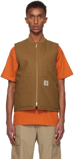 Carhartt Work In Progress: Коричневый жилет 