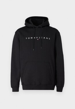 Tommy Hilfiger: Чёрная толстовка  Tommy Jeans