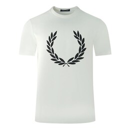 Fred Perry: Белая футболка 