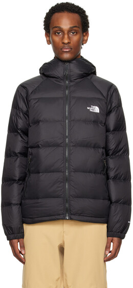 The North Face: Чёрный пуховик 