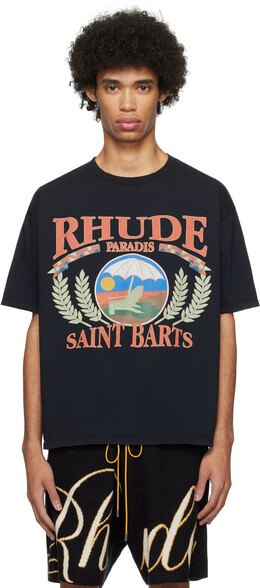 Rhude: Чёрная футболка 