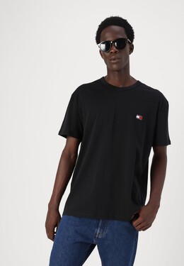 Tommy Jeans: Чёрная футболка 
