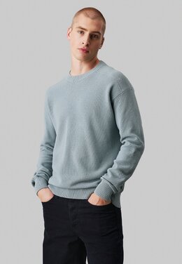 Calvin Klein Jeans: Серый свитер 