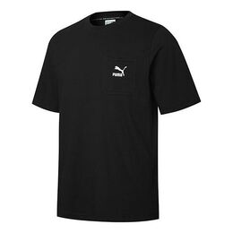 PUMA: Чёрная футболка  Classics