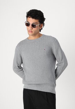 Tommy Hilfiger: Серый свитер 