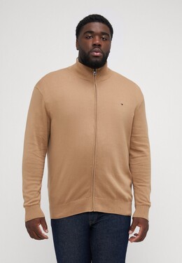 Tommy Hilfiger: Бежевый кардиган  Essential