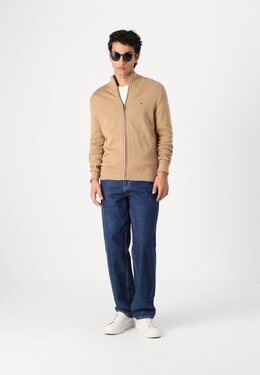 Tommy Hilfiger: Бежевый кардиган  Essential