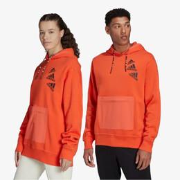 Adidas: Оранжевая толстовка 