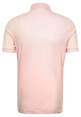 Lacoste: Розовая рубашка 