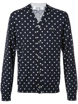 Comme Des Garçons Play: Кардиган в горошек 