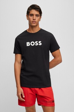 BOSS: Чёрная футболка 