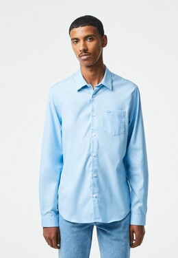 Lacoste: Синяя рубашка 