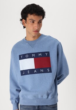Tommy Jeans: Меланжевая толстовка 