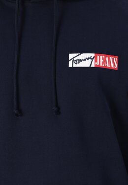 Tommy Jeans: Тёмная толстовка 
