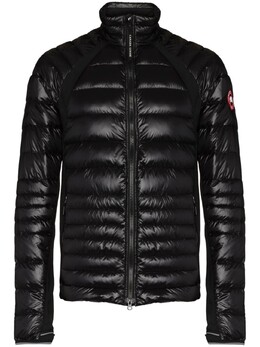Canada Goose: Чёрный пуховик  HyBridge Lite