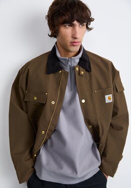 Carhartt WIP: Серая толстовка  American