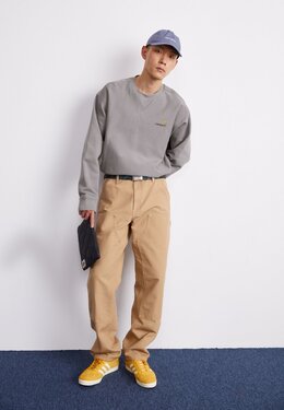 Carhartt WIP: Серая толстовка  American